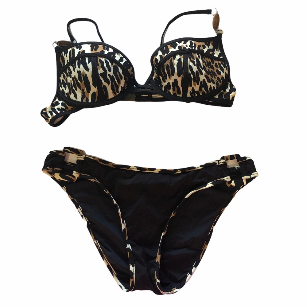Nanette Lepore leopard print bikini